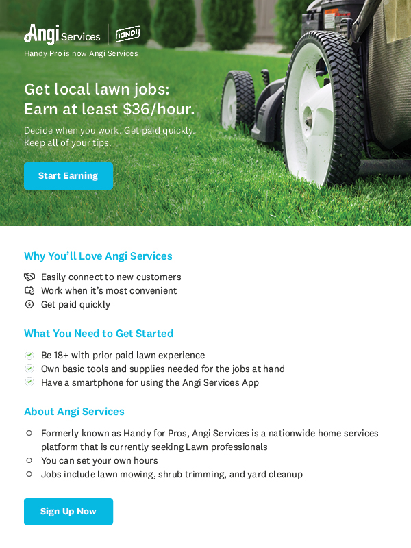 $$$ LAWN CARE WORKERS NEEDED $$$ Earn at least $36/hour | LMY JOBS
